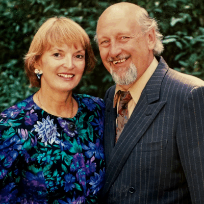 Pictured (from left) are Janice Large Wheeler and Richard Wheeler.